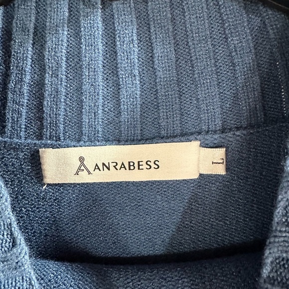 Anrabess Long Sleeve Turtle Neck Cozy Soft‎ Sweater High Low Size Large - Picture 4 of 8